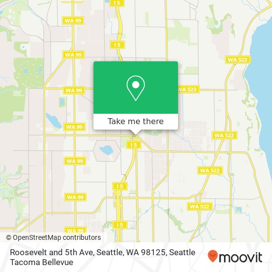 Mapa de Roosevelt and 5th Ave, Seattle, WA 98125