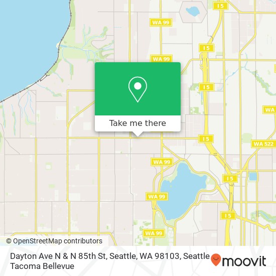 Dayton Ave N & N 85th St, Seattle, WA 98103 map