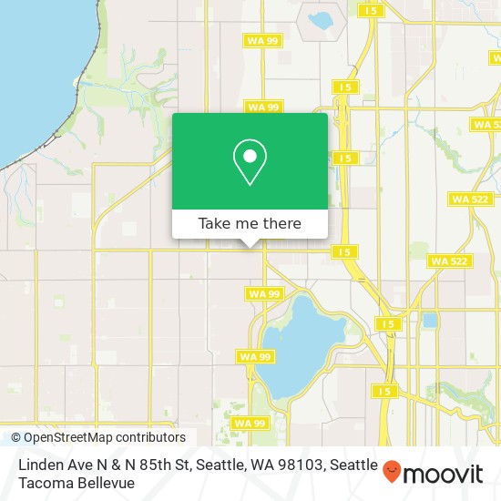 Linden Ave N & N 85th St, Seattle, WA 98103 map