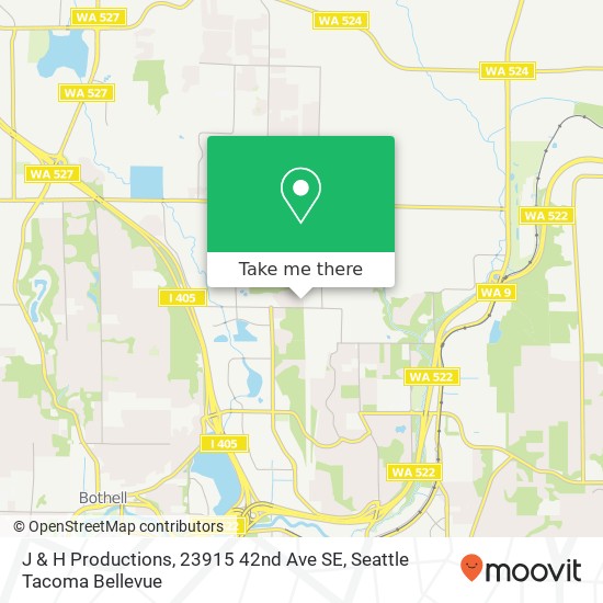 Mapa de J & H Productions, 23915 42nd Ave SE