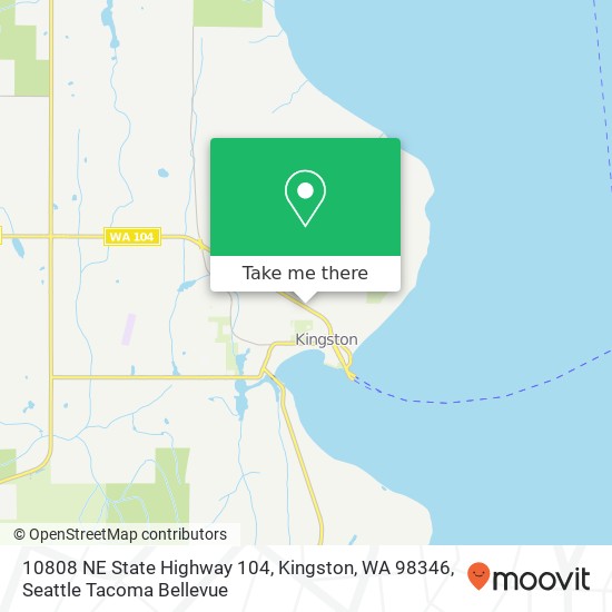 Mapa de 10808 NE State Highway 104, Kingston, WA 98346