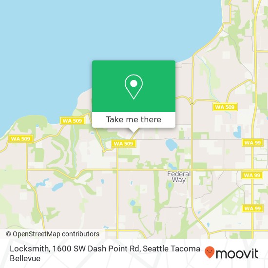 Mapa de Locksmith, 1600 SW Dash Point Rd