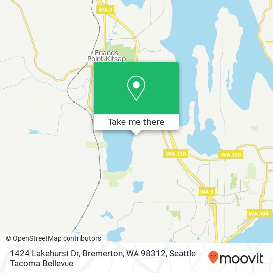 1424 Lakehurst Dr, Bremerton, WA 98312 map