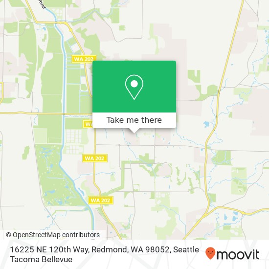 Mapa de 16225 NE 120th Way, Redmond, WA 98052