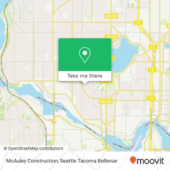 McAuley Construction map