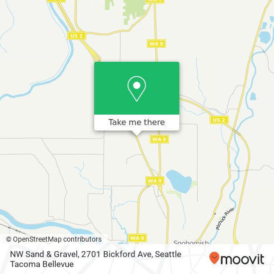 Mapa de NW Sand & Gravel, 2701 Bickford Ave