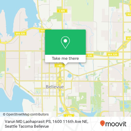 Mapa de Varun MD Laohaprasit PS, 1600 116th Ave NE
