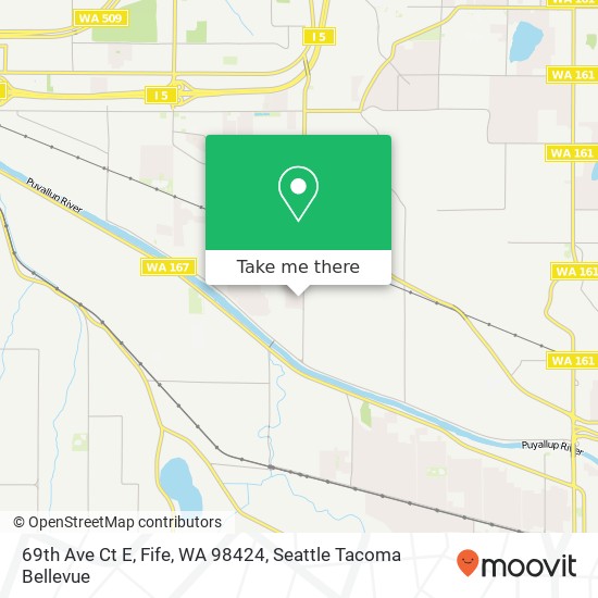 69th Ave Ct E, Fife, WA 98424 map