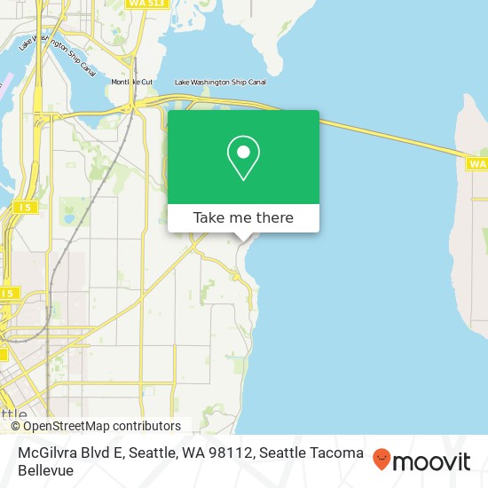 Mapa de McGilvra Blvd E, Seattle, WA 98112