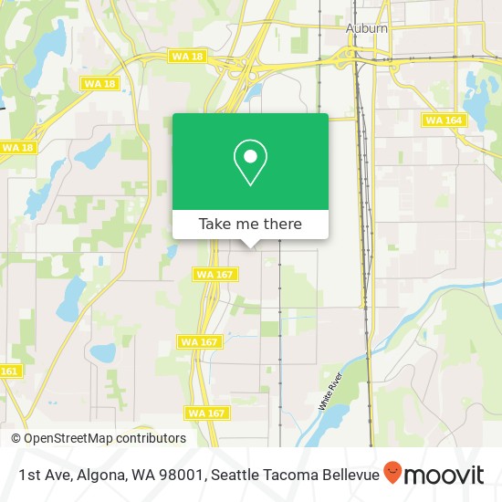 Mapa de 1st Ave, Algona, WA 98001