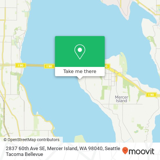 2837 60th Ave SE, Mercer Island, WA 98040 map