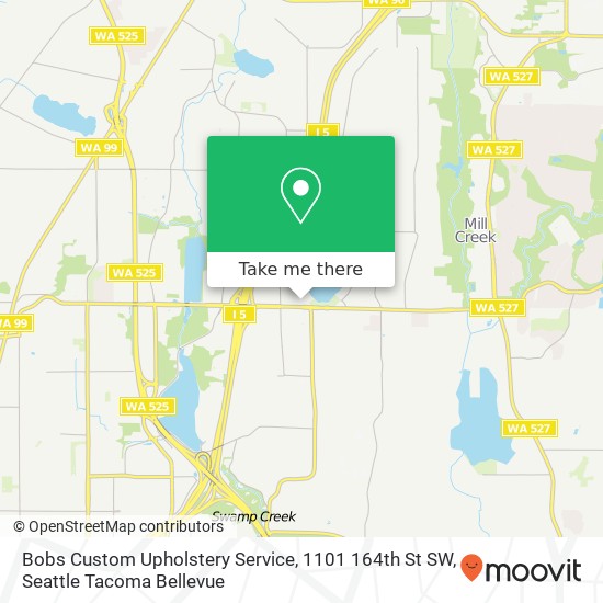 Mapa de Bobs Custom Upholstery Service, 1101 164th St SW