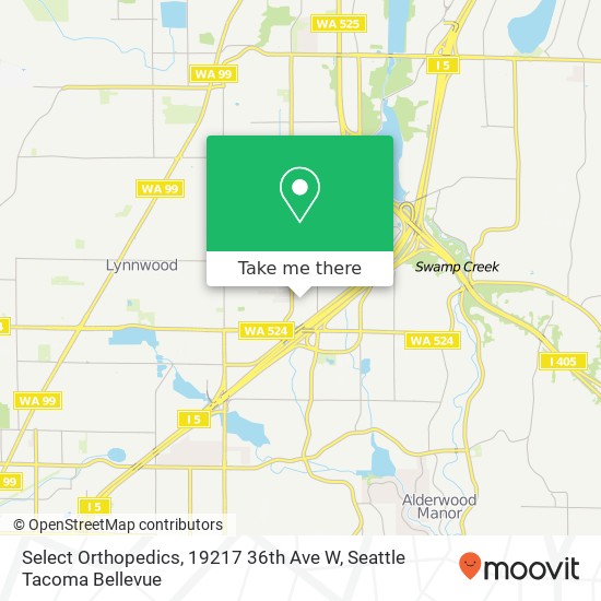 Select Orthopedics, 19217 36th Ave W map