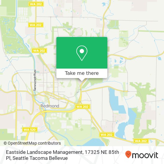 Mapa de Eastside Landscape Management, 17325 NE 85th Pl