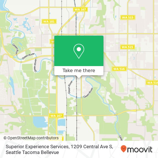 Mapa de Superior Experience Services, 1209 Central Ave S