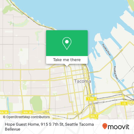Mapa de Hope Guest Home, 915 S 7th St