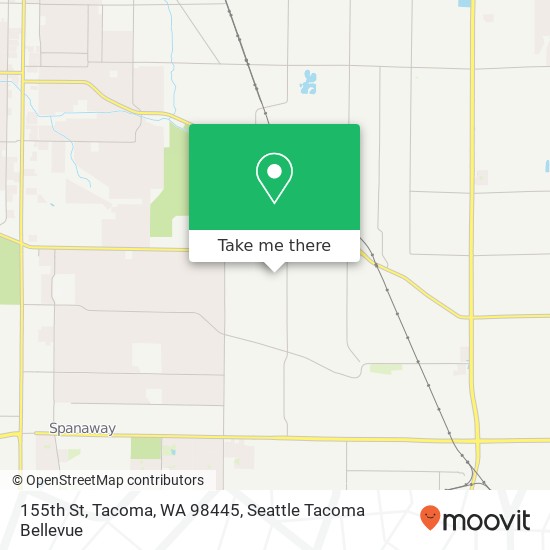 Mapa de 155th St, Tacoma, WA 98445