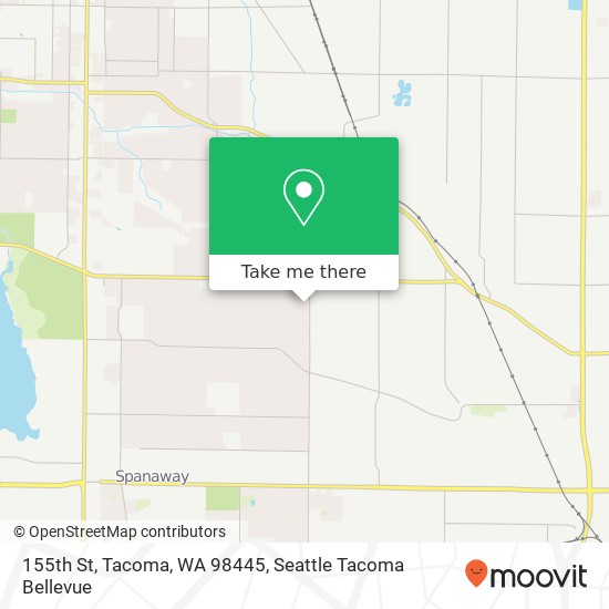 Mapa de 155th St, Tacoma, WA 98445