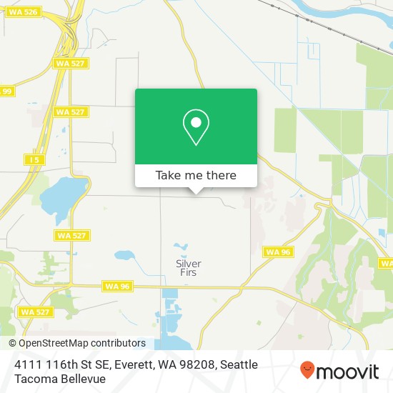 Mapa de 4111 116th St SE, Everett, WA 98208