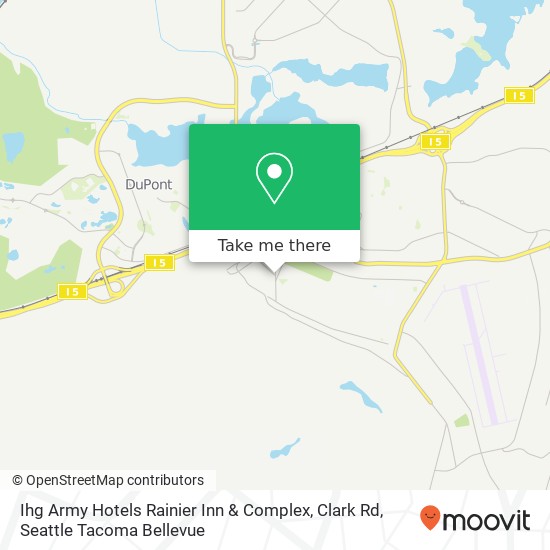 Mapa de Ihg Army Hotels Rainier Inn & Complex, Clark Rd