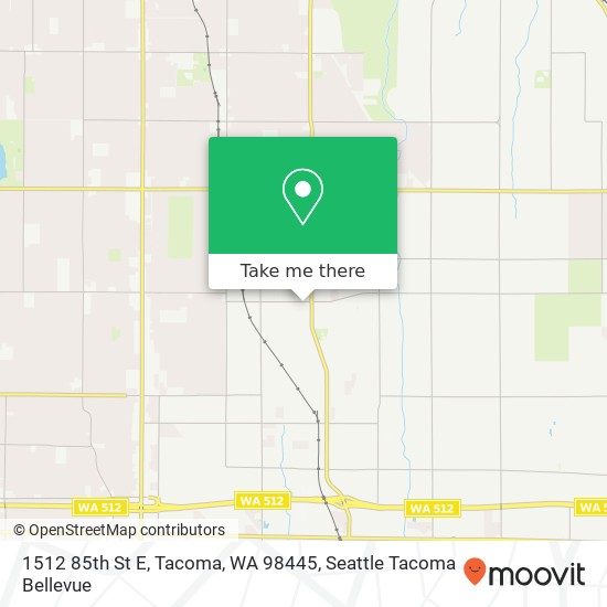 1512 85th St E, Tacoma, WA 98445 map