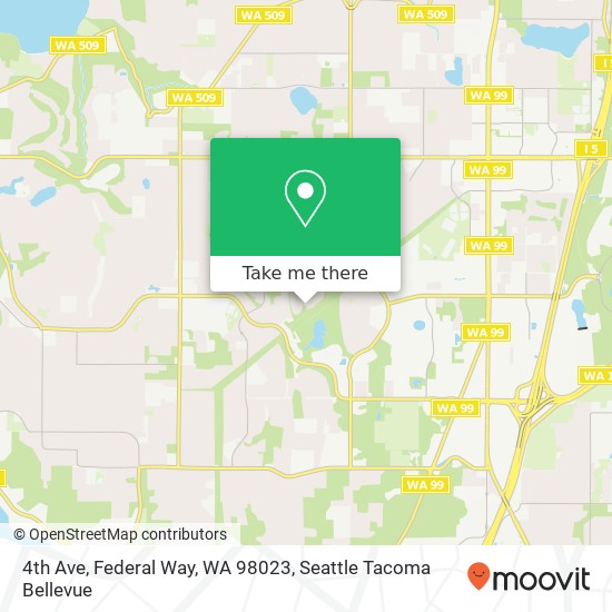 Mapa de 4th Ave, Federal Way, WA 98023