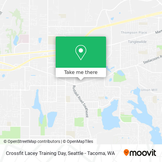 Crossfit Lacey Training Day map