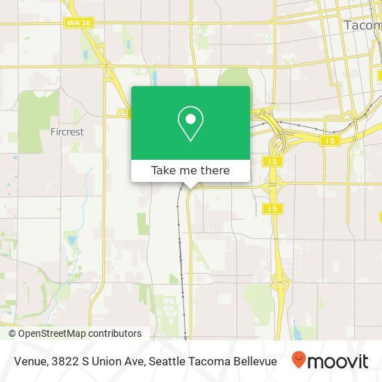 Mapa de Venue, 3822 S Union Ave