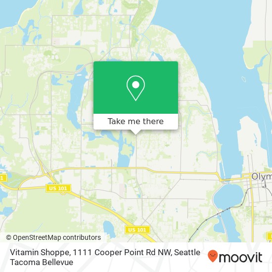 Mapa de Vitamin Shoppe, 1111 Cooper Point Rd NW