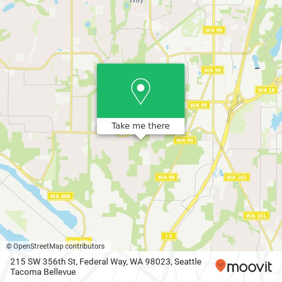 215 SW 356th St, Federal Way, WA 98023 map