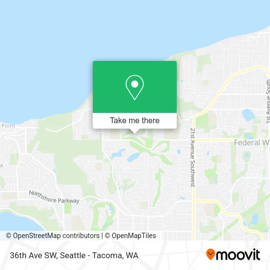 Mapa de 36th Ave SW