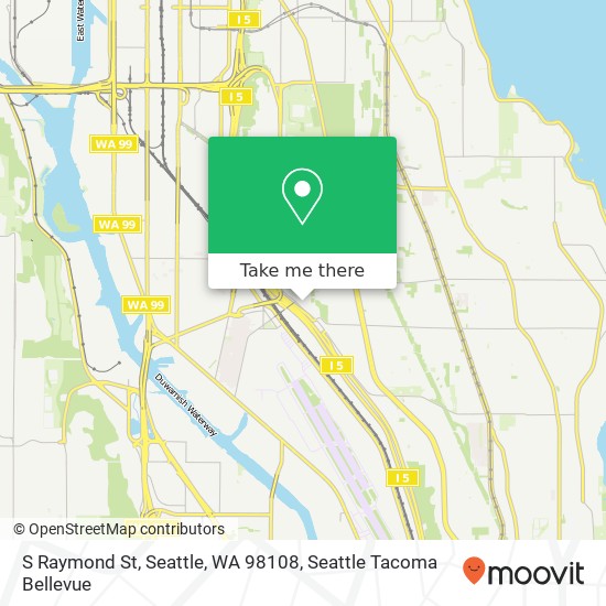 S Raymond St, Seattle, WA 98108 map