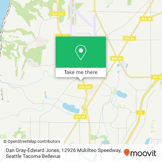 Dan Gray-Edward Jones, 12926 Mukilteo Speedway map