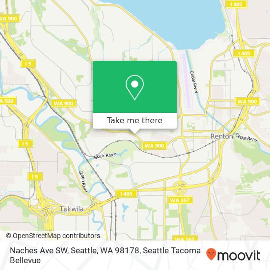 Naches Ave SW, Seattle, WA 98178 map