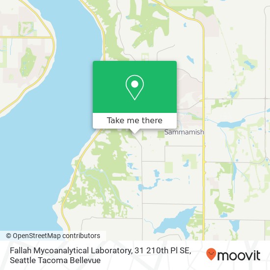 Mapa de Fallah Mycoanalytical Laboratory, 31 210th Pl SE