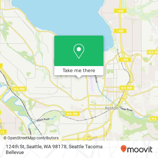 Mapa de 124th St, Seattle, WA 98178