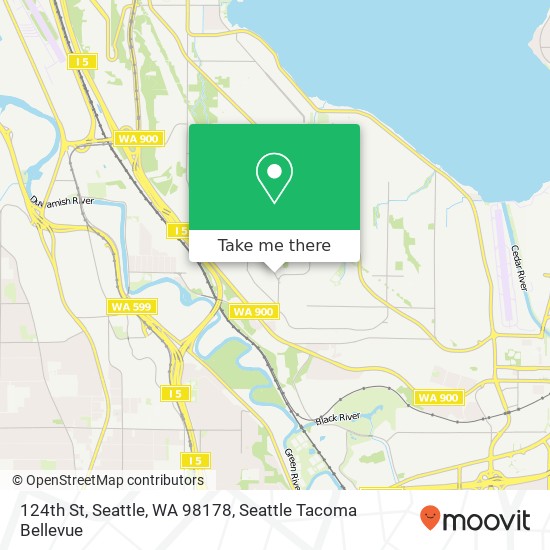 124th St, Seattle, WA 98178 map