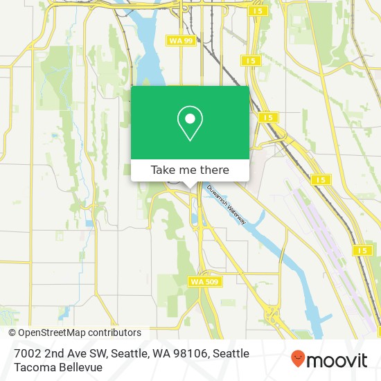 Mapa de 7002 2nd Ave SW, Seattle, WA 98106