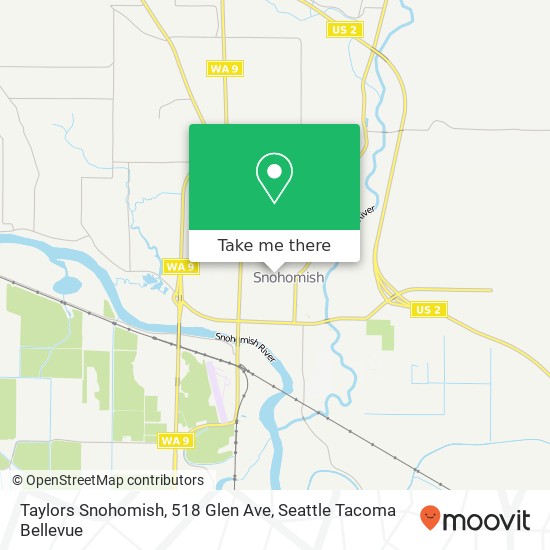 Mapa de Taylors Snohomish, 518 Glen Ave