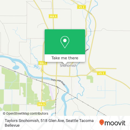 Taylors Snohomish, 518 Glen Ave map