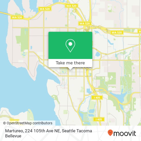 Mapa de Martureo, 224 105th Ave NE