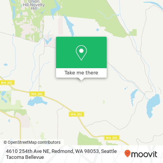 Mapa de 4610 254th Ave NE, Redmond, WA 98053