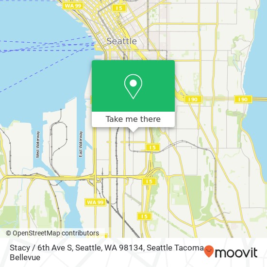 Mapa de Stacy / 6th Ave S, Seattle, WA 98134