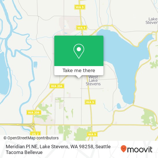 Mapa de Meridian Pl NE, Lake Stevens, WA 98258