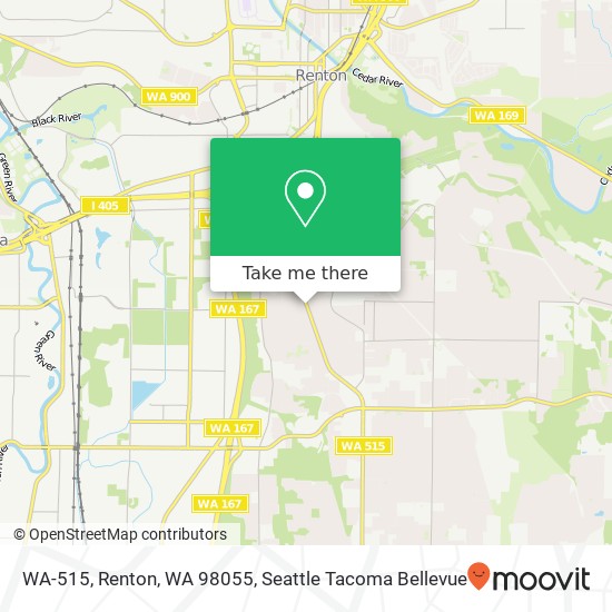 Mapa de WA-515, Renton, WA 98055