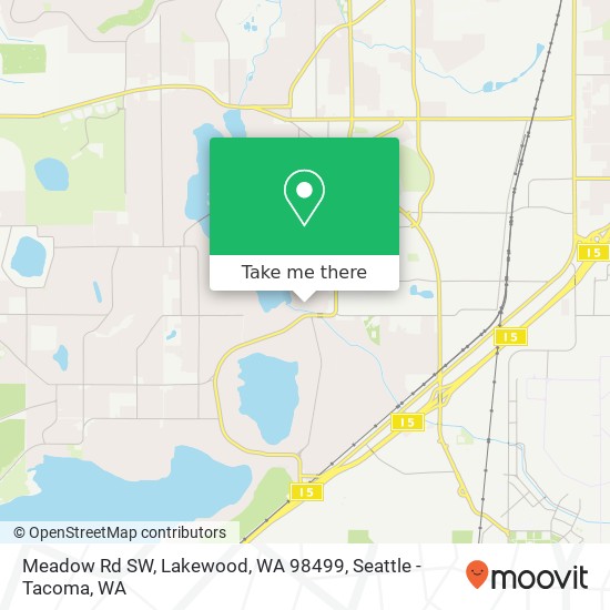 Meadow Rd SW, Lakewood, WA 98499 map