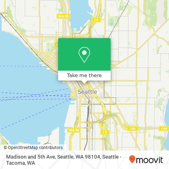 Mapa de Madison and 5th Ave, Seattle, WA 98104