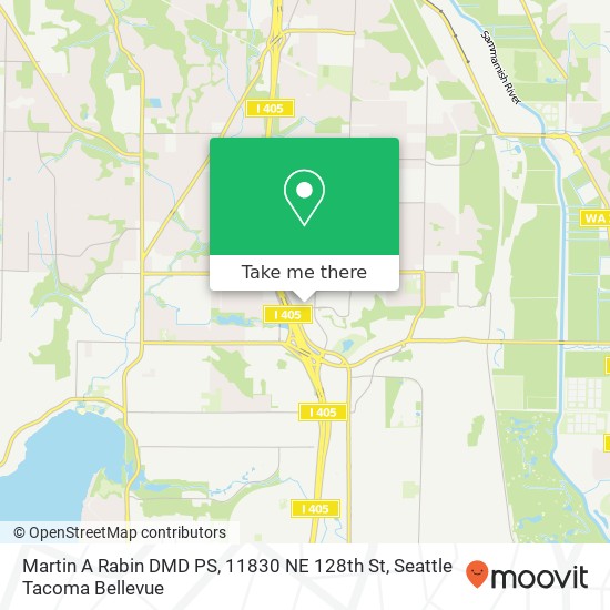 Mapa de Martin A Rabin DMD PS, 11830 NE 128th St