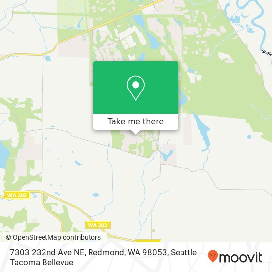 Mapa de 7303 232nd Ave NE, Redmond, WA 98053