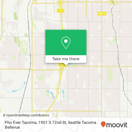 Pho Ever Tacoma, 1901 S 72nd St map